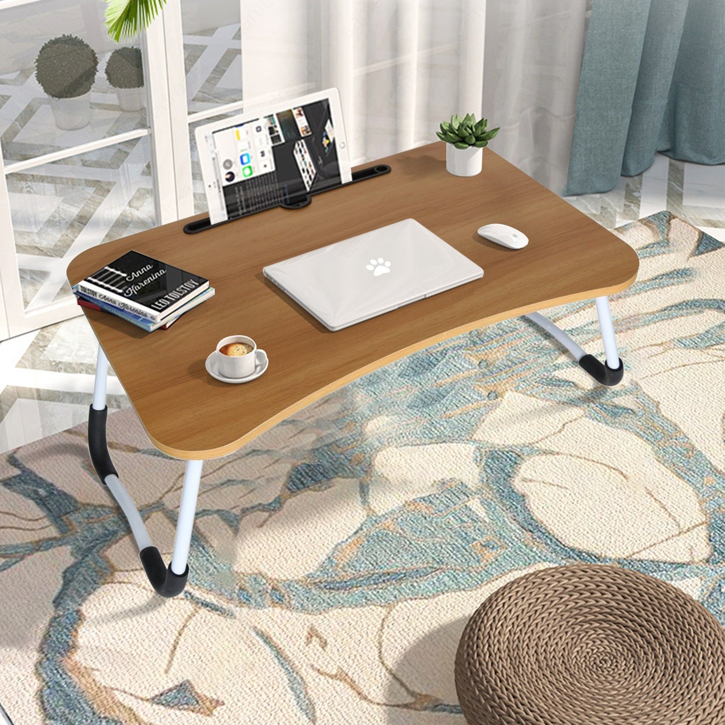 Wooden laptop table